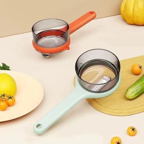 "Multi-Function Vegetable & Fruit Peeler – Potato Peeling Knife with Built-in Storage Bucket for Kitchen Use"