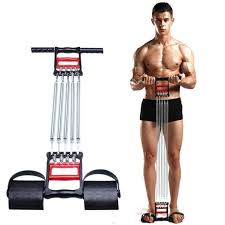 "3-in-1 Fitness Spring Exerciser – Chest Expander, Tummy Trimmer & Hand Grip for Full Body Workout"