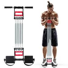 "3-in-1 Fitness Spring Exerciser – Chest Expander, Tummy Trimmer & Hand Grip for Full Body Workout"